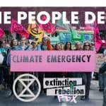 XRPDX -- We the people declare a climate emergency. Protesters on Solstice, 2019