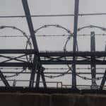 Barbed wire fence at Zenith facility