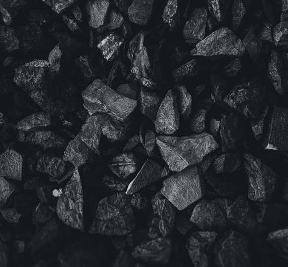 closeup of coal
