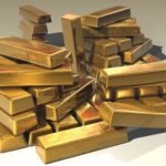 a pile of gold ingots